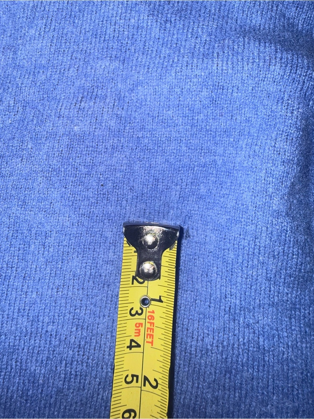Club Room Estate Cashmere Men Classic V-Neck Blue Sweater Pullover Size Medium - Picture 8 of 15